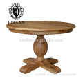 Vintage Oak Wooden Round Table